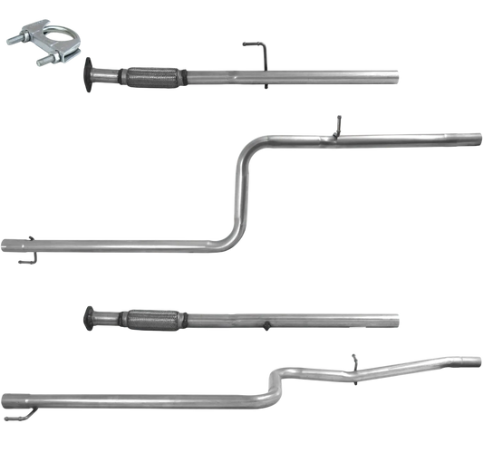 Auspuffrohr Abgasrohr Flexrohr Hosenrohr Abgaskrümmer Rohr bis EURO 4 E-Prüfzeichen für FIAT DOBLO 1.4L 8-V-350A1-Motor u.a. BM CATALYSTS