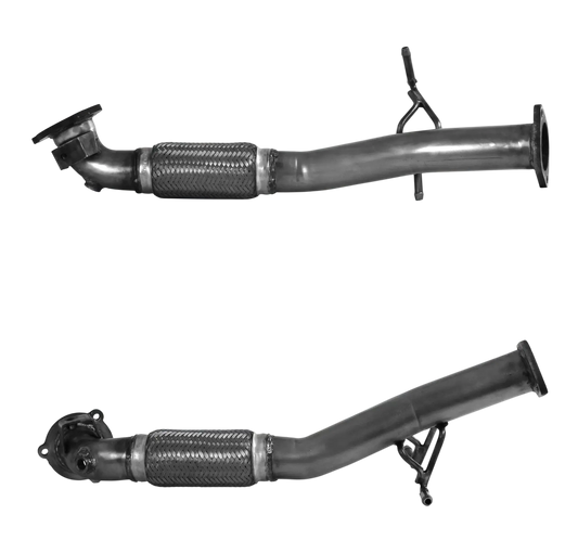 Auspuffrohr Abgasrohr Flexrohr Hosenrohr Abgaskrümmer Rohr bis EURO 4 E-Prüfzeichen für FORD FOCUS 2.5L RS JZDA Motor u.a. BM CATALYSTS