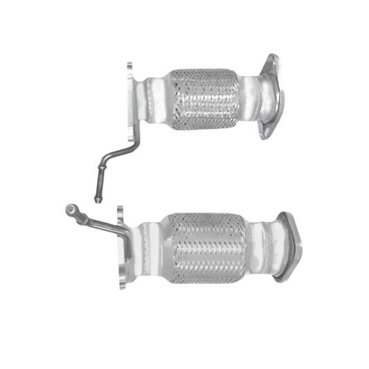 Auspuffrohr Abgasrohr Flexrohr Hosenrohr Abgaskrümmer Rohr bis EURO 4 E-Prüfzeichen für HONDA CIVIC 2.2L CDTi N22A2 Motor u.a. BM CATALYSTS