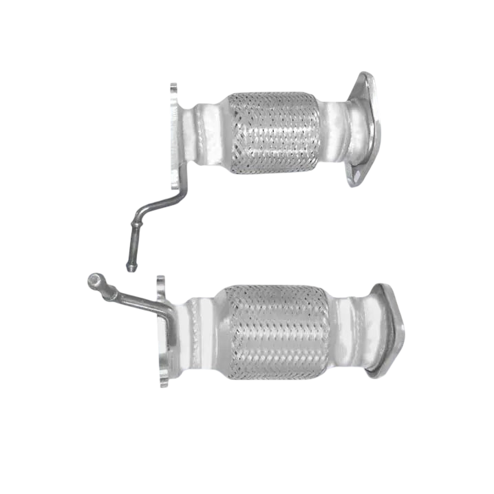 Auspuffrohr Abgasrohr Flexrohr Hosenrohr Abgaskrümmer Rohr bis EURO 4 E-Prüfzeichen für HONDA CIVIC 2.2L CDTi N22A2 Motor u.a. BM CATALYSTS