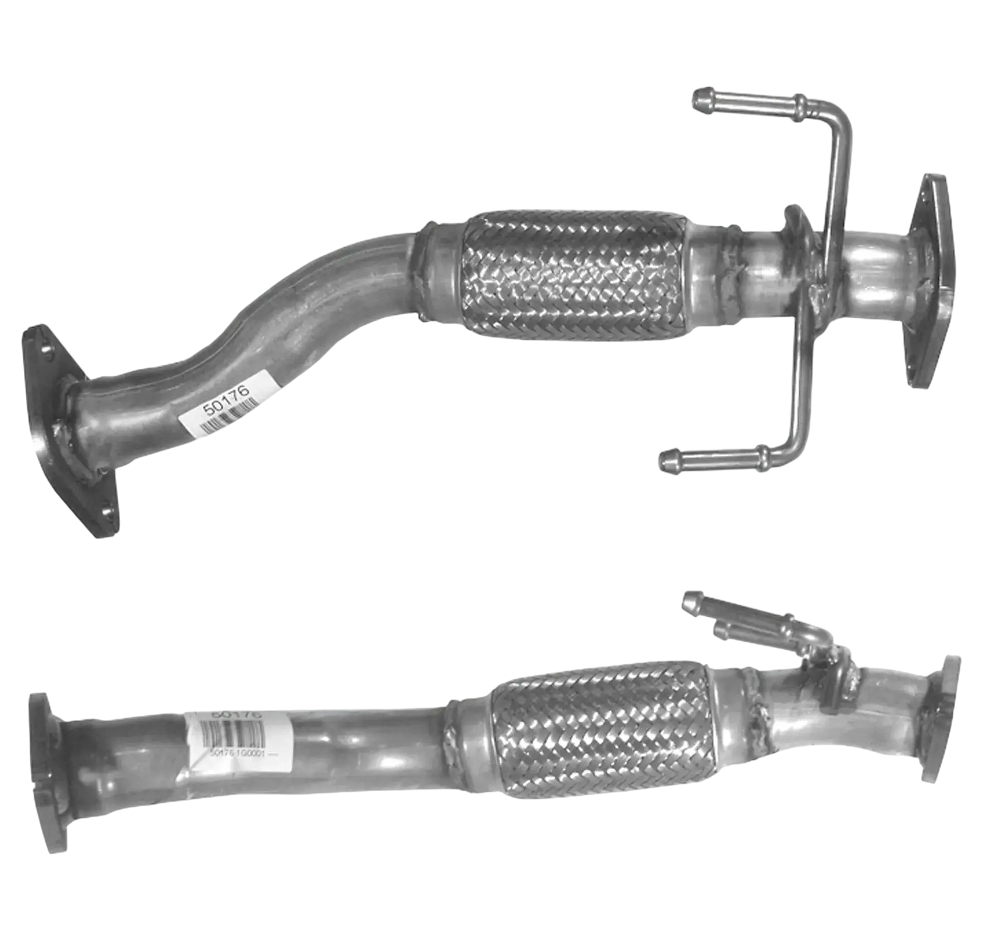 Auspuffrohr Abgasrohr Flexrohr Hosenrohr Abgaskrümmer Rohr bis EURO 4 E-Prüfzeichen für HYUNDAI GETZ 1.5L CRDi 88 und 110 PS u.a. BM CATALYSTS