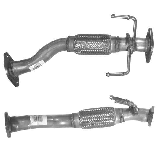 Auspuffrohr Abgasrohr Flexrohr Hosenrohr Abgaskrümmer Rohr bis EURO 4 E-Prüfzeichen für HYUNDAI GETZ 1.5L CRDi 88 und 110 PS u.a. BM CATALYSTS