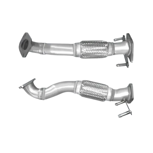 Auspuffrohr Abgasrohr Flexrohr Hosenrohr Abgaskrümmer Rohr bis EURO 4 E-Prüfzeichen für HYUNDAI SANTA FE 2.2L CRDi D4EB-Motor; DPF und... BM CATALYSTS