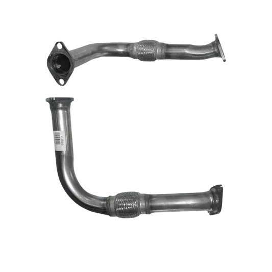 Auspuffrohr Abgasrohr Flexrohr Hosenrohr Abgaskrümmer Rohr bis EURO 4 E-Prüfzeichen für KIA CARENS 2L CRDi D4EA-Motor u.a. BM CATALYSTS