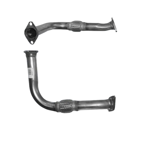 Auspuffrohr Abgasrohr Flexrohr Hosenrohr Abgaskrümmer Rohr bis EURO 4 E-Prüfzeichen für KIA CARENS 2L CRDi D4EA-Motor u.a. BM CATALYSTS