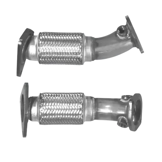 Auspuffrohr Abgasrohr Flexrohr Hosenrohr Abgaskrümmer Rohr bis EURO 4 E-Prüfzeichen für NISSAN QASHQAI 1.5L dCi K9K für DPF u.a. BM CATALYSTS