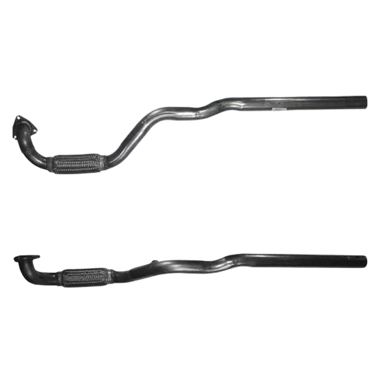 Auspuffrohr Abgasrohr Flexrohr Hosenrohr Abgaskrümmer Rohr bis EURO 4 E-Prüfzeichen für OPEL ASTRA G 1.8L Mk.4 16v Z18XE; Z18XEL-Motor u.a. BM CATALYSTS