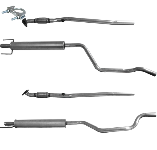 Auspuffrohr Abgasrohr Flexrohr Hosenrohr Abgaskrümmer Rohr bis EURO 4 E-Prüfzeichen für OPEL MERIVA A 1.4L 16-V-Z14XEP-Motor u.a. BM CATALYSTS