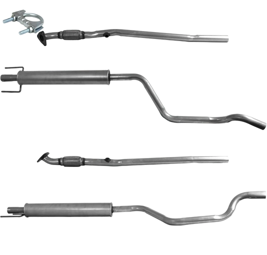 Auspuffrohr Abgasrohr Flexrohr Hosenrohr Abgaskrümmer Rohr bis EURO 4 E-Prüfzeichen für OPEL MERIVA A 1.4L 16-V-Z14XEP-Motor u.a. BM CATALYSTS