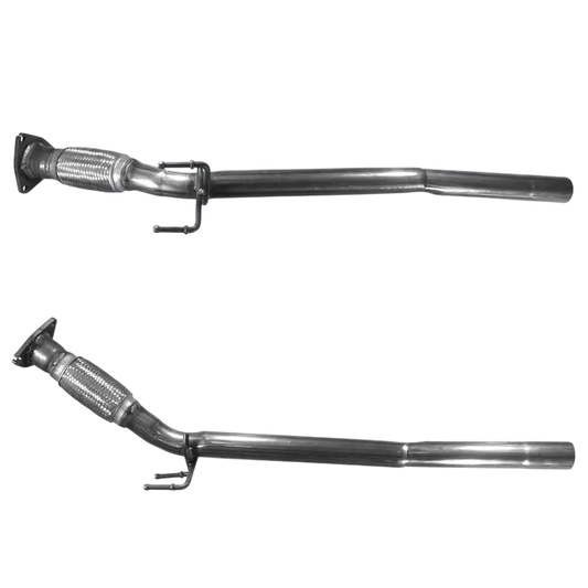 Auspuffrohr Abgasrohr Flexrohr Hosenrohr Abgaskrümmer Rohr bis EURO 4 E-Prüfzeichen für VOLKSWAGEN CADDIE 2L SDi BDJ; BST Motor u.a. BM CATALYSTS