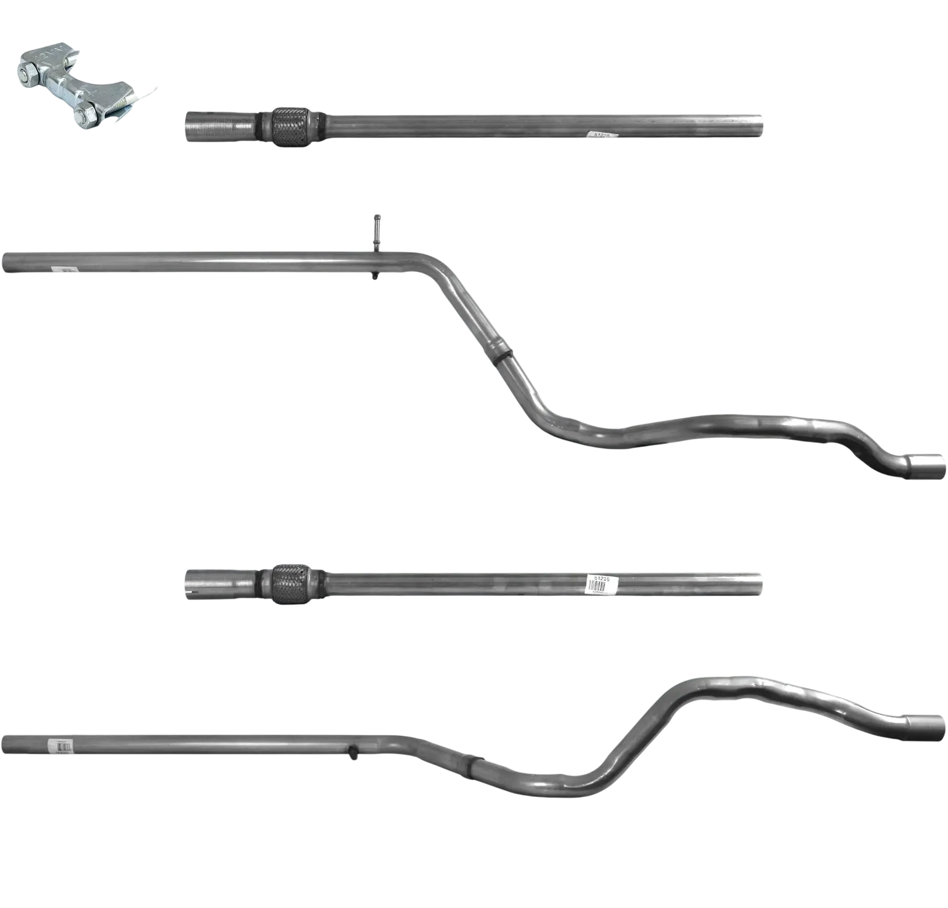 Auspuffrohr Abgasrohr Flexrohr Hosenrohr Abgaskrümmer Rohr bis EURO 5 E-Prüfzeichen für CHRYSLER YPSILON 1.2L 8-V-Motor 169A4; Euro 5 u.a. BM CATALYSTS