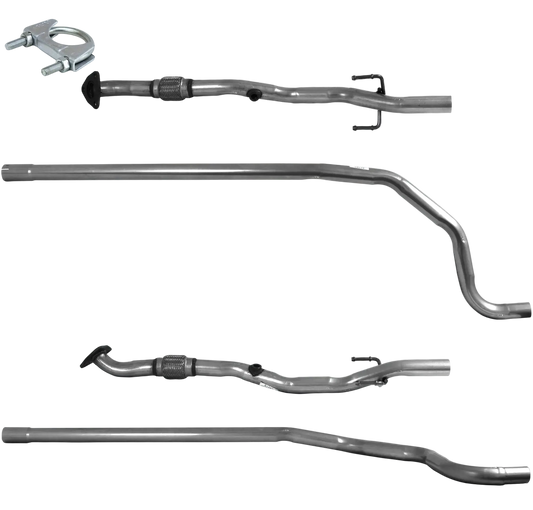 Auspuffrohr Abgasrohr Flexrohr Hosenrohr Abgaskrümmer Rohr bis EURO 5 E-Prüfzeichen für OPEL CORSA D 1.2L 16-V-A12XER-Motor u.a. BM CATALYSTS