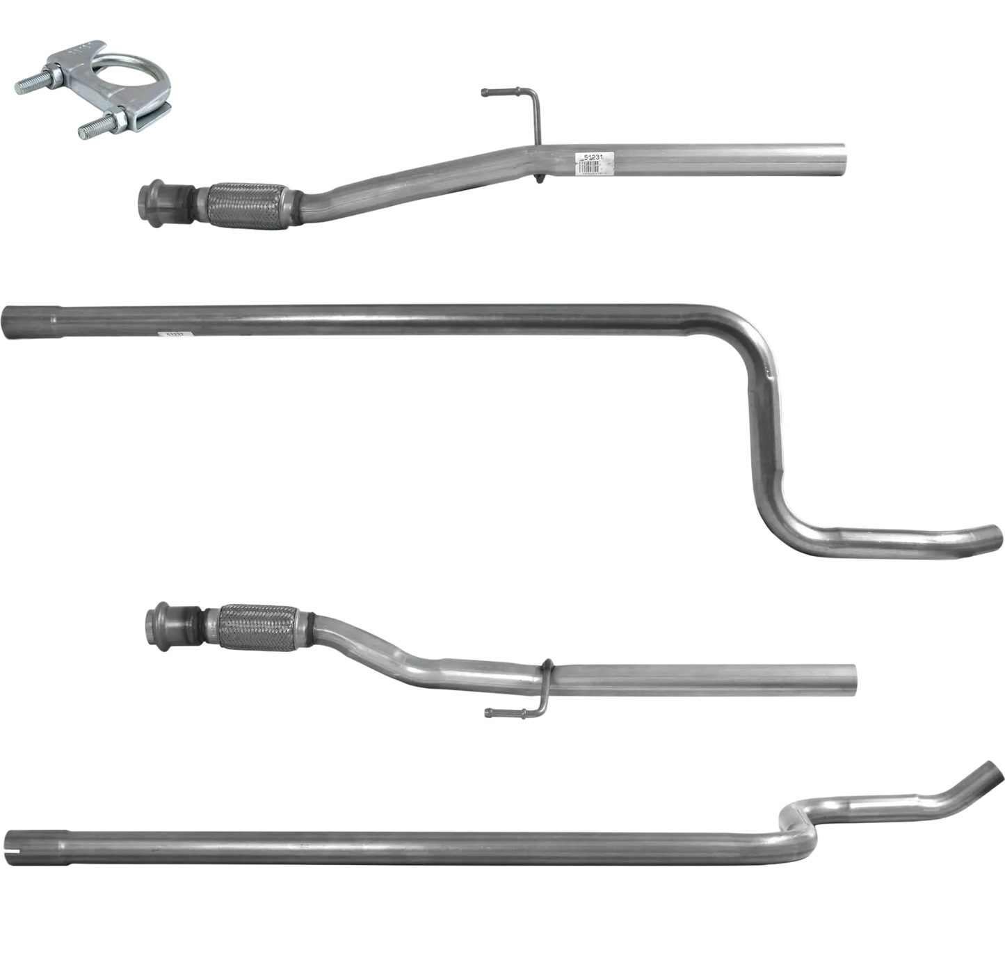 Auspuffrohr Abgasrohr Flexrohr Hosenrohr Abgaskrümmer Rohr bis EURO 5 E-Prüfzeichen für PEUGEOT 2008 1.4L HDi 8HR DV4C Motor DPF u.a. BM CATALYSTS