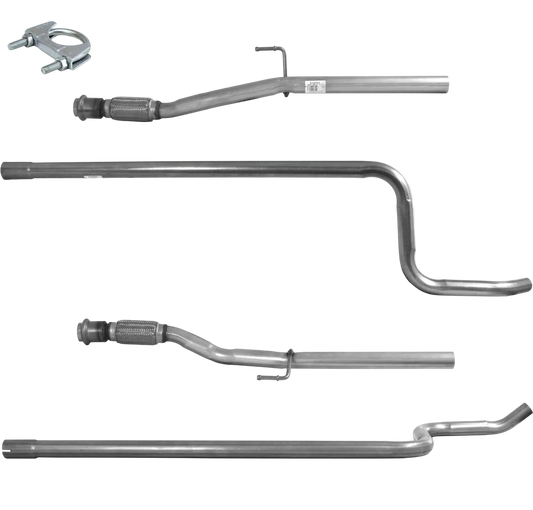 Auspuffrohr Abgasrohr Flexrohr Hosenrohr Abgaskrümmer Rohr bis EURO 5 E-Prüfzeichen für PEUGEOT 2008 1.4L HDi 8HR DV4C Motor DPF u.a. BM CATALYSTS