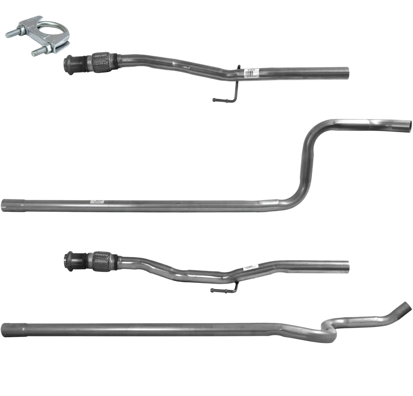 Auspuffrohr Abgasrohr Flexrohr Hosenrohr Abgaskrümmer Rohr bis EURO 5 E-Prüfzeichen für PEUGEOT 208 1.6L HDi Schaltgetriebe DV6C Motor u.a. BM CATALYSTS