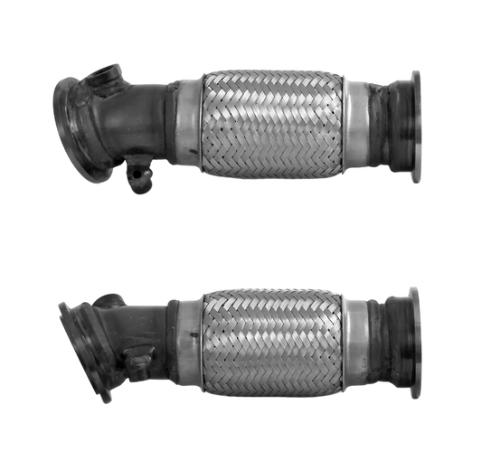 Auspuffrohr Abgasrohr Flexrohr Hosenrohr Abgaskrümmer Rohr bis EURO 5 oder 6 E-Prüfzeichen für NISSAN NAVARA 2.3L dCi YS23DDTT-Motor u.a. BM CATALYSTS