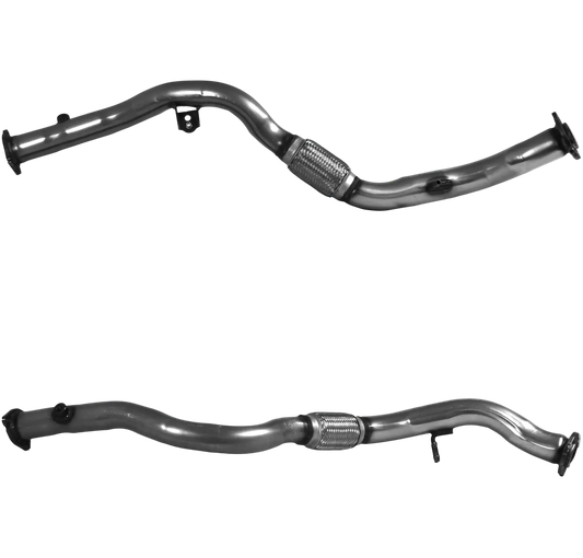 Auspuffrohr Abgasrohr Flexrohr Hosenrohr Abgaskrümmer Rohr bis EURO 6 E-Prüfzeichen für AUDI A4 2L TDi Quattro CNHA Motor u.a. BM CATALYSTS