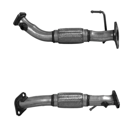 Auspuffrohr Abgasrohr Flexrohr Hosenrohr Abgaskrümmer Rohr bis EURO 6 E-Prüfzeichen für HYUNDAI KONA 1L T-GDI G3LC Motor u.a. BM CATALYSTS