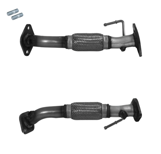 Auspuffrohr Abgasrohr Flexrohr Hosenrohr Abgaskrümmer Rohr bis EURO 6 E-Prüfzeichen für KIA RIO 1.2L Mk.4 CVVT G4LF-Motor u.a. BM CATALYSTS