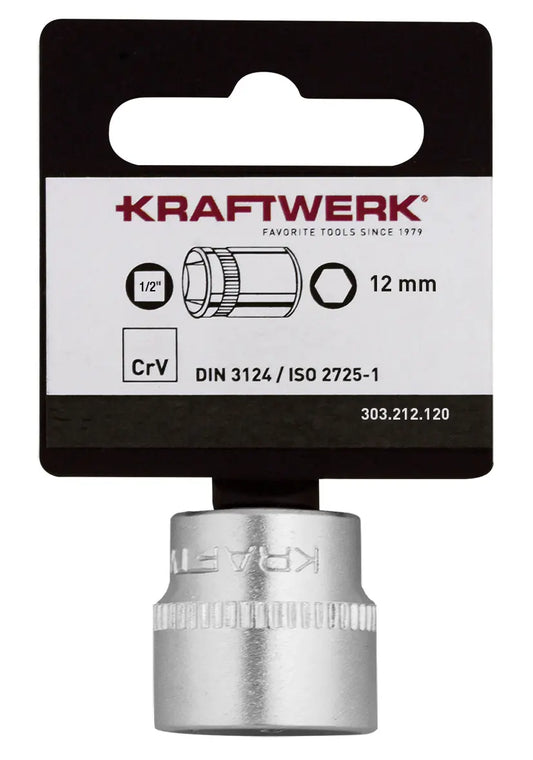 BASIC LINE 1/2" STECKSCHLÜSSELEINSATZ 12 MM MIT HÄNGER KRAFTWERK BASIC LINE