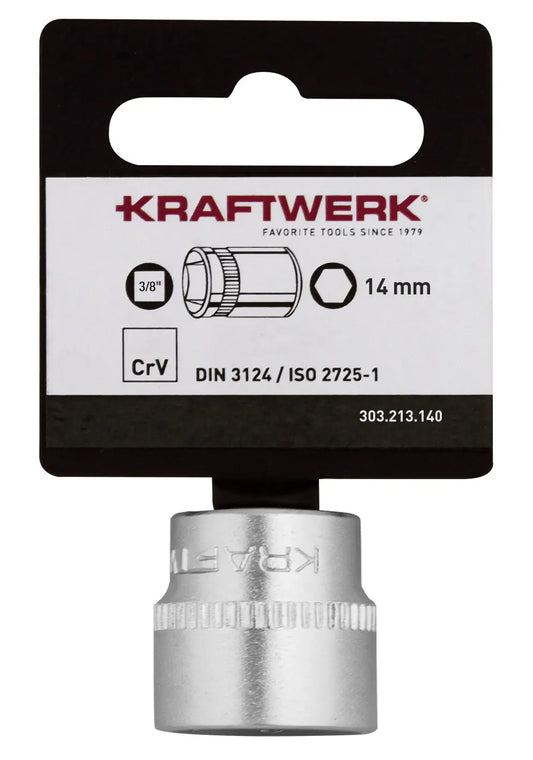 BASIC LINE 3/8" STECKSCHLÜSSELEINSATZ 14 MM MIT HÄNGER KRAFTWERK BASIC LINE