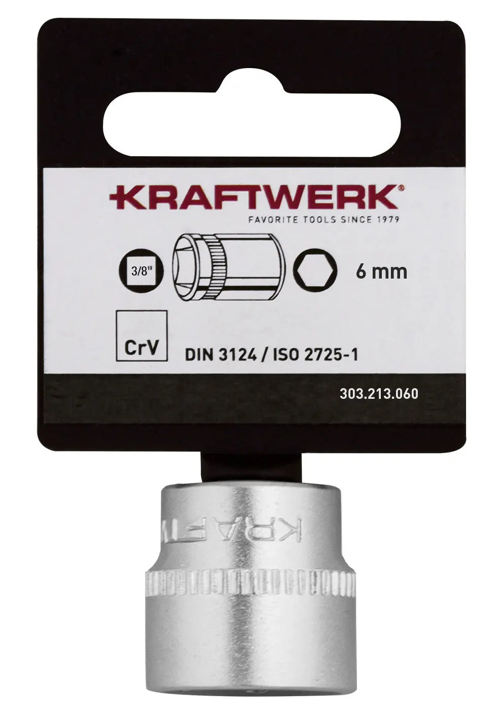 BASIC LINE 3/8" STECKSCHLÜSSELEINSATZ 21 MM MIT HÄNGER KRAFTWERK BASIC LINE