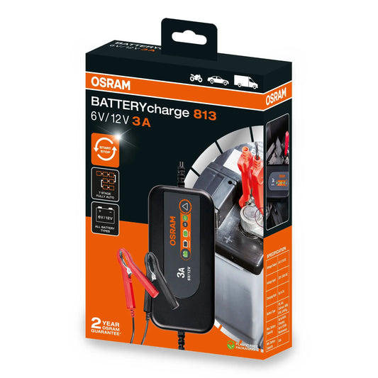 BATTERYcharge 813 Smart-Ladegerät 3A 6/12V  OSRAM