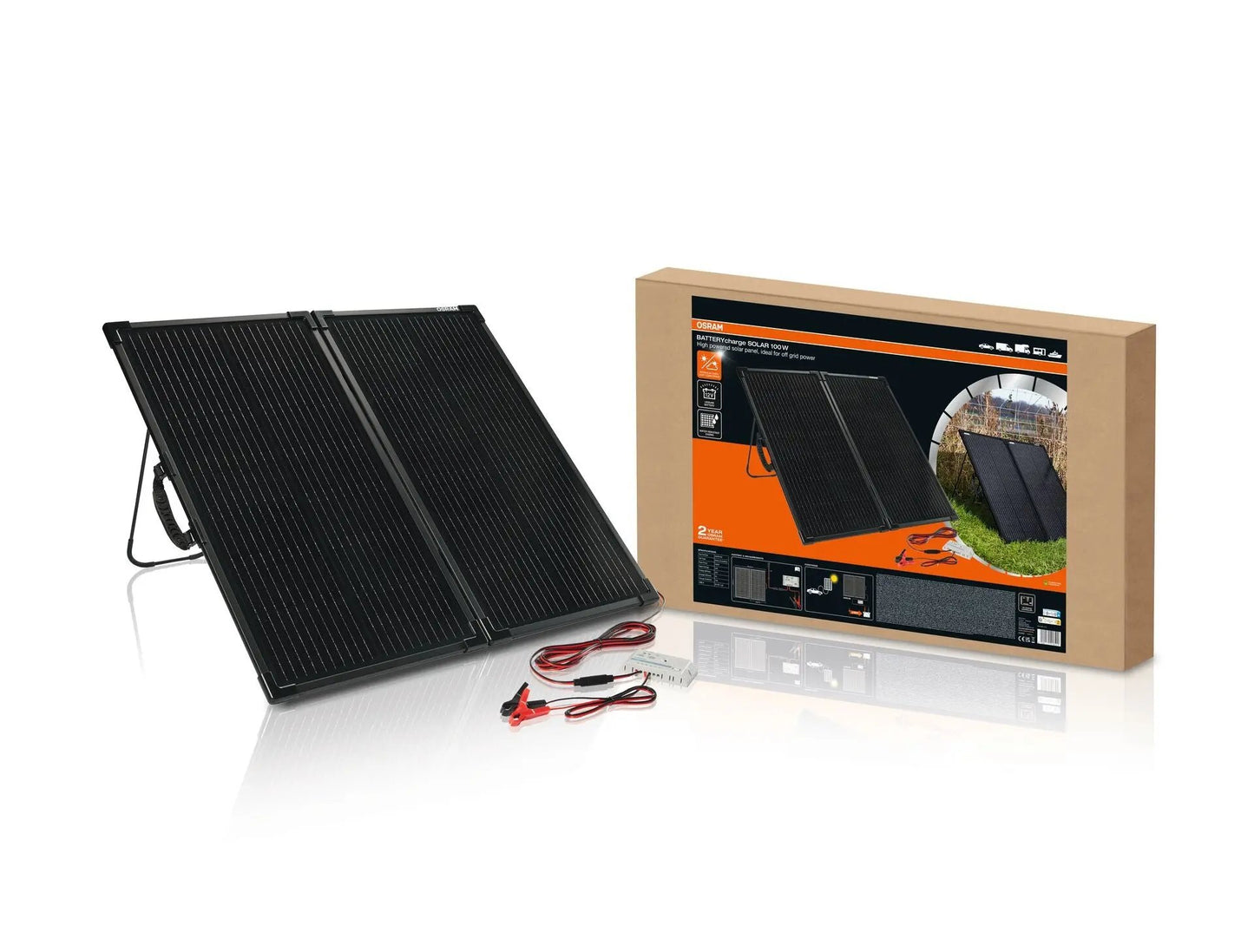 BATTERYcharge faltbares Solarpanel 100W bis zu 4,92A (20.22V)  OSRAM OSRAM