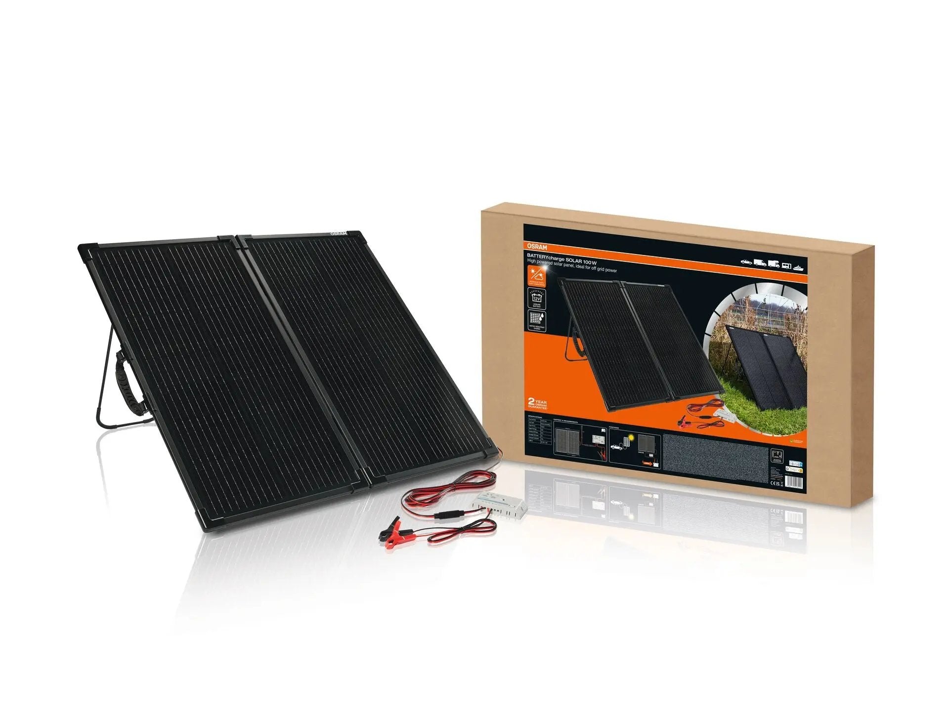 BATTERYcharge faltbares Solarpanel 100W bis zu 4,92A (20.22V)  OSRAM OSRAM