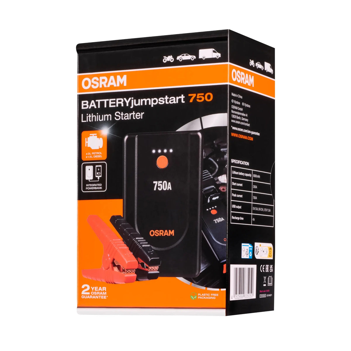 BATTERYjumpstart 750 Starthilfe 750A  OSRAM
