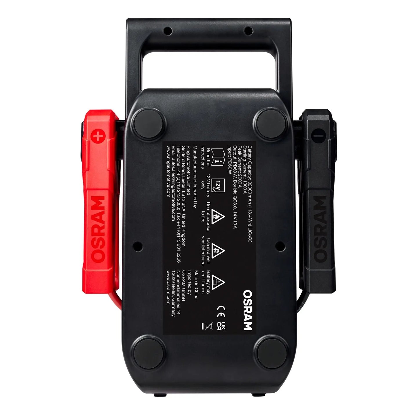 BATTERYstart PRO 1000 Lithium-Starthilfegerät mit 1000A Startstärke  OSRAM OSRAM