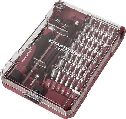 BIT BOX MIT PRÄZISIONS SCHRAUBENDREHER 1/4", 45-TLG. KRAFTWERK