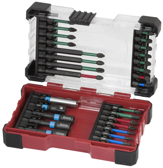 BIT BOX PROFI IMPACT CONTROL 1/4" SATZ,  29-TLG. KRAFTWERK