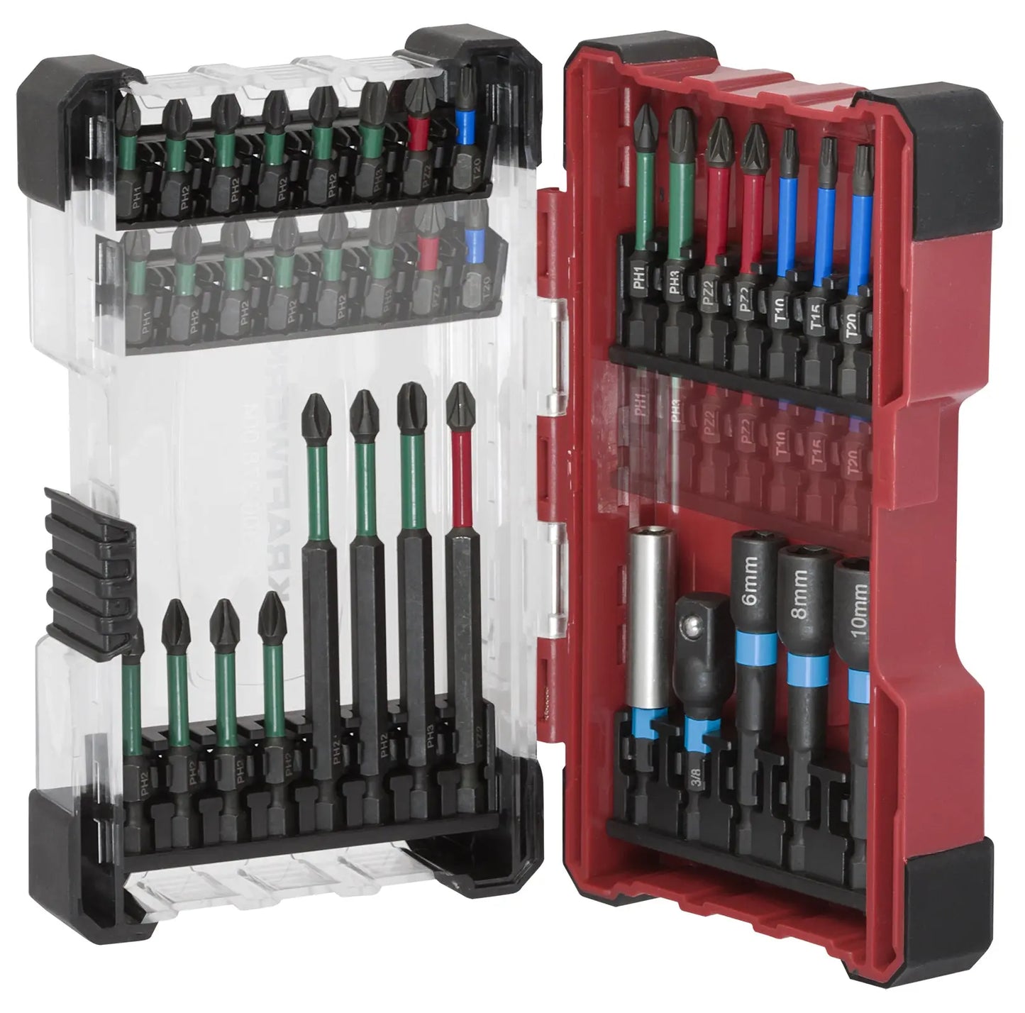 BIT BOX PROFI IMPACT CONTROL 1/4" SATZ,  29-TLG. KRAFTWERK