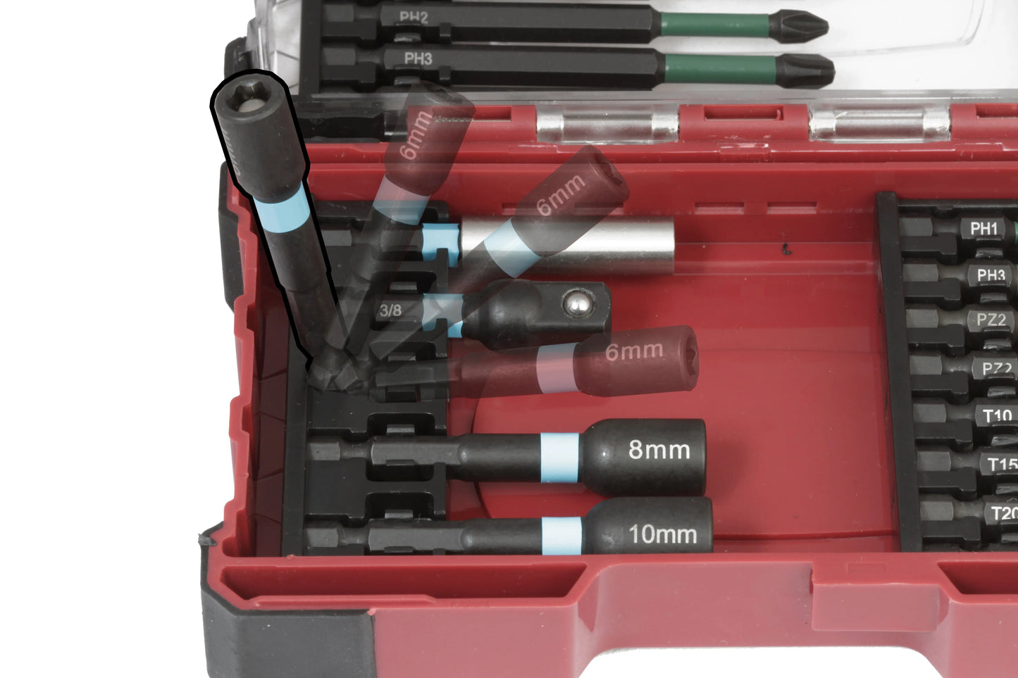 BIT BOX PROFI IMPACT CONTROL 1/4" SATZ,  29-TLG. KRAFTWERK