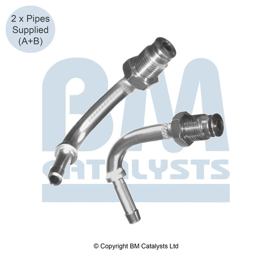 BM Druckrohr für RENAULT LAGUNA 2.0 Vor und nach DPF | Euro 4 | OEM: 208150004R BM CATALYSTS