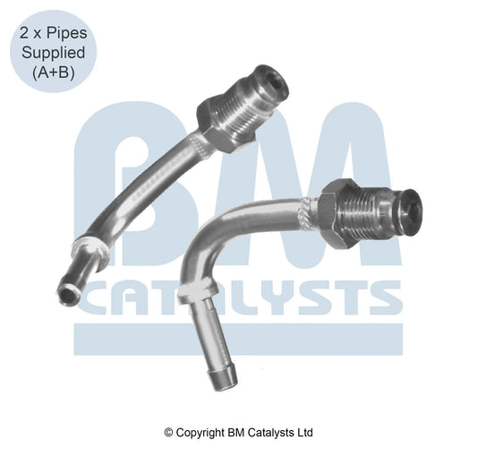 BM Druckrohr für RENAULT LAGUNA 2.0 Vor und nach DPF | Euro 4 | OEM: 208150004R BM CATALYSTS