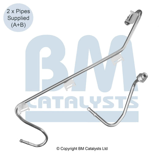 BM Druckrohr für VOLKSWAGEN CARAVELLE 2.5 Vorne & hinten | Euro 4 | OEM: 7H0131552AA BM CATALYSTS