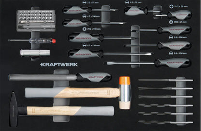 BT700 WERKSTATTWAGEN, 7 SCHUBLADEN, BASIC, ANTHR, 337-TLG. KRAFTWERK