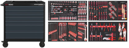 BT900 WERKSTATTWAGEN, 7 SCHUBLADEN, PRO + HT, ANTHR,272-TLG. KRAFTWERK