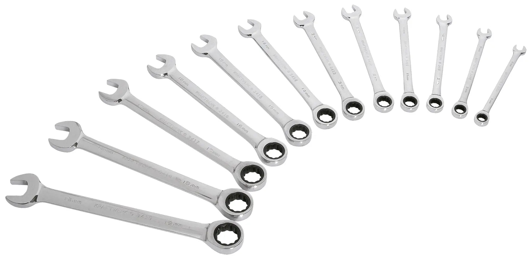 CLICKRAFT RATSCHEN-RING-MAULSCHLÜSSEL-SATZ, 12-TLG. KRAFTWERK