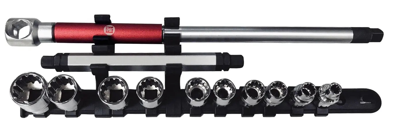 COMBI-STECKSCHLÜSSELSATZ 3/8" MIT T-SCHL., 11 TLG. KRAFTWERK