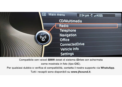 JFSound Android-Autoradio mit Navigation für BMW X1 E84 2009-2015, 10,25-Zoll-Display, CIC – Produktansicht 3
