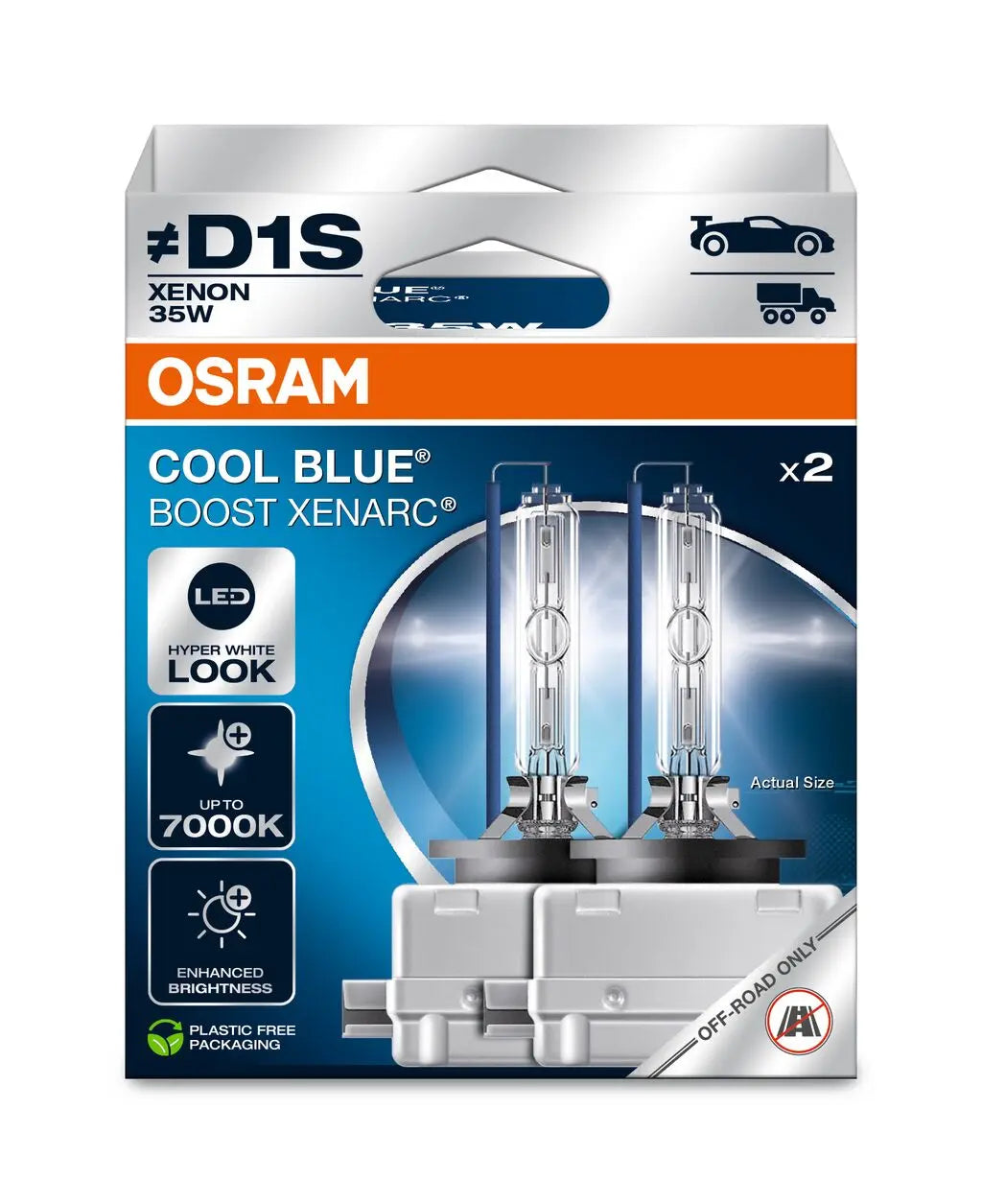 D1S 35W PK32d-2 COOL BLUE BOOST 7000K 2St. OSRAM () OSRAM