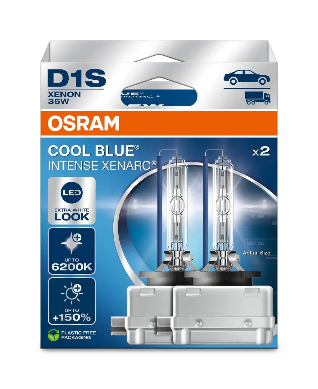 D1S 35W PK32d-2 XENARC COOL BLUE INTENSE NextGen. 6200K +150% 2st. OSRAM OSRAM