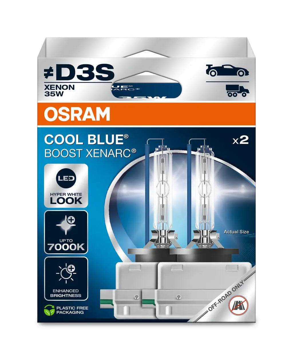 D3S 12V+24V 35W PK32d-5 COOL BLUE BOOST 7000K 2St.  OSRAM () OSRAM