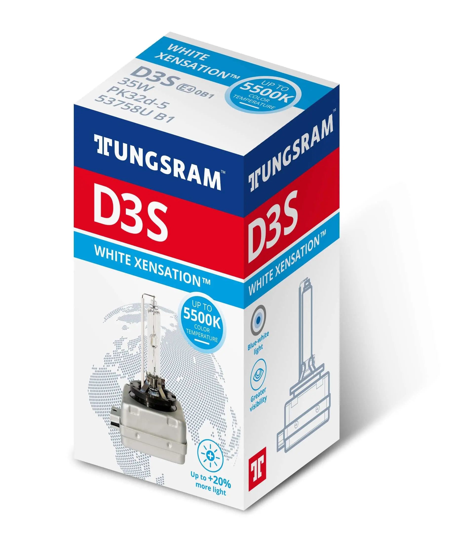D3S 42V 35W PK32d-5 White Xensation 5500K Tungsram Tungsram