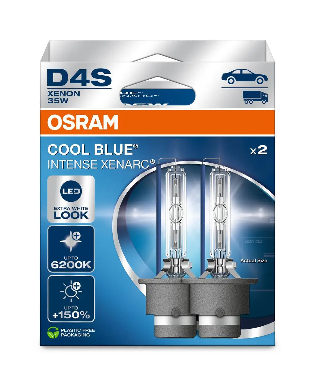 D4S 12V+24V 35W P32d-5 XENARC COOL BLUE INTENSE NextGen. 6200K +150% 2st. OSRAM OSRAM