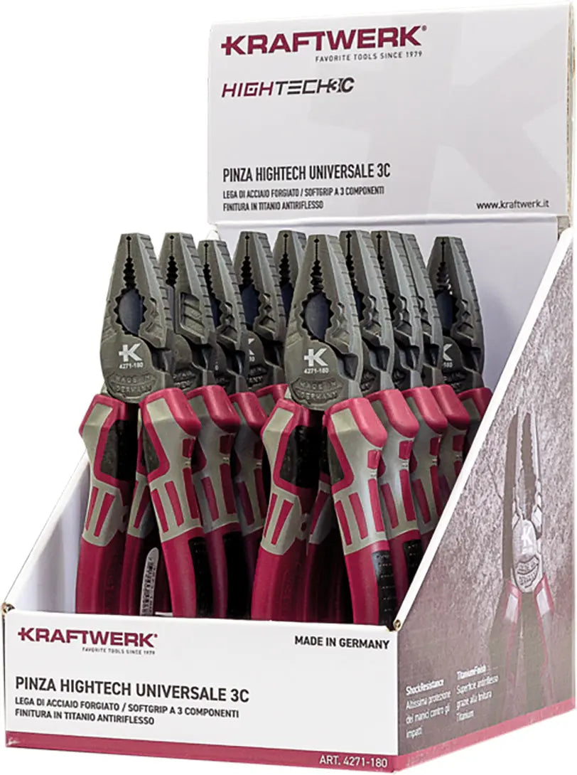 DISPLAY MIT KW HIGHTECH KOMBIZANGE 180 MM, 10 STÜCK KRAFTWERK