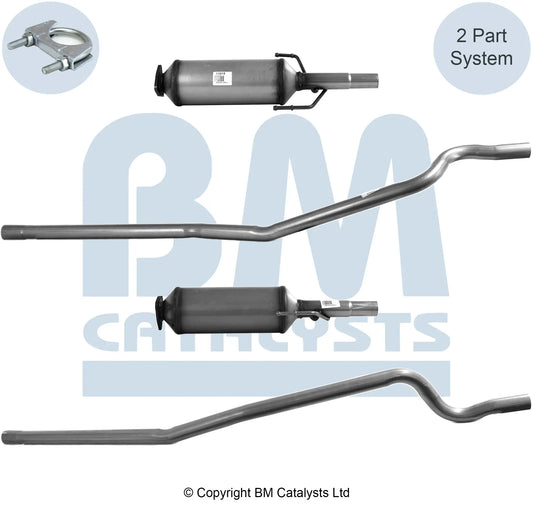 DPF FÜR OPEL CORSA COMBO 1.3L DIESEL | EURO 3 ODER 4 | OEM: 55557838 BM CATALYSTS